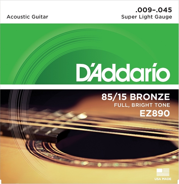 Струны для акустической гитары D'Addario EZ890 (B) артикул 308088Si-1