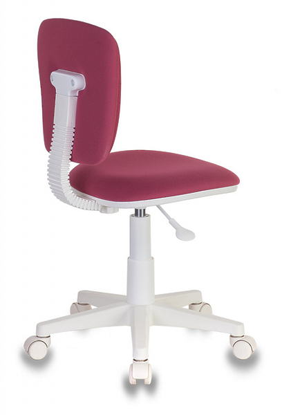 Кресло Бюрократ CH-W204NX/26-31 (Children chair CH-W204NX pink 26-31 cross plastic plastik белый) артикул 263342Si-1 фото 5