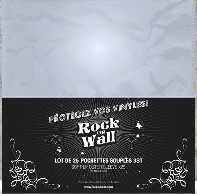 25 X PE 12 INCH CRYSTAL CLEAR OUTER SLEEVE - 80 MICRON - ROCK ON WALL артикул 270110Si-1