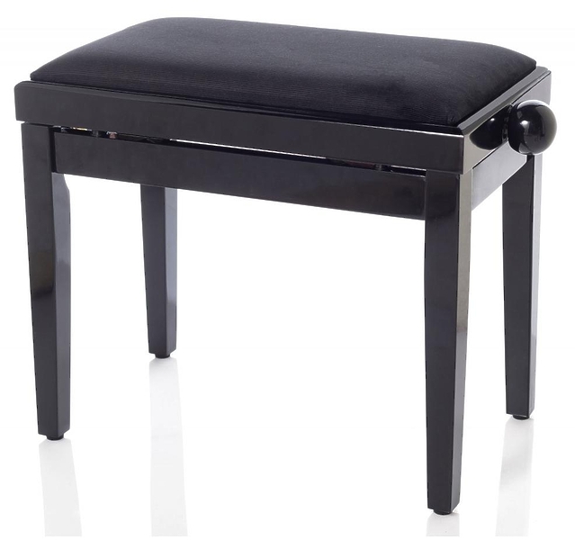 Банкетка Bespeco SG1BLVN Black Polish/Black Velvet артикул 278951Si-1