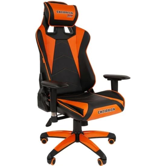 Кресло игровое Chairman game 44 00-07073779 Black/Orange артикул 269973Si-1