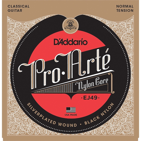Струны D'Addario EJ49 SET PROARTE BLACK/SILVER NORM артикул 273654Si-1
