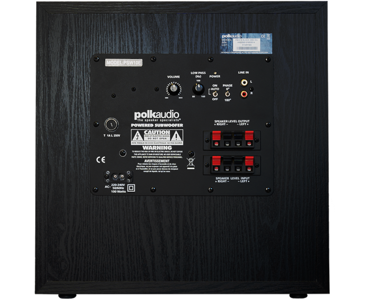 Сабвуфер Polk Audio PSW 10e black артикул 219288Si-1 фото 4