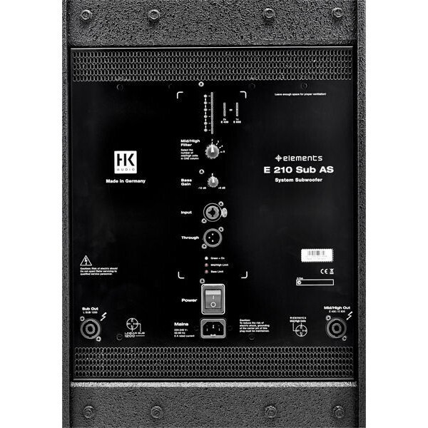 Сабвуфер HK Audio ELEMENTS E 210 Sub AS артикул 124172Si-1 фото 4