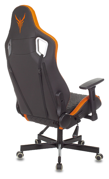 Кресло Knight OUTRIDER BO (Game chair Knight Outrider black/orange rombus eco.leather headrest cross metal) артикул 263358Si-1 фото 25