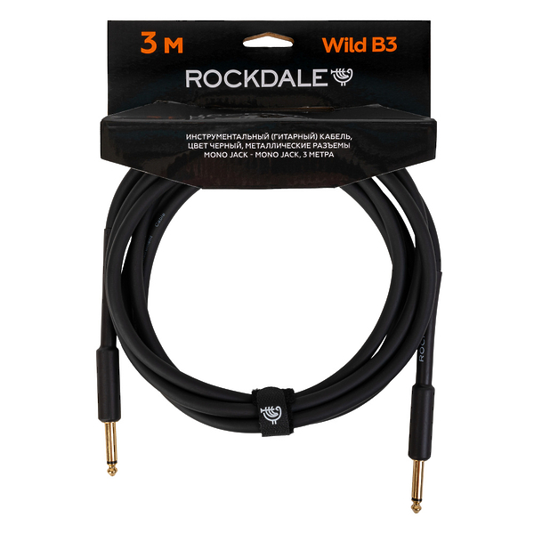 Инструментальный кабель ROCKDALE Wild B3 Black артикул 275667Si-1