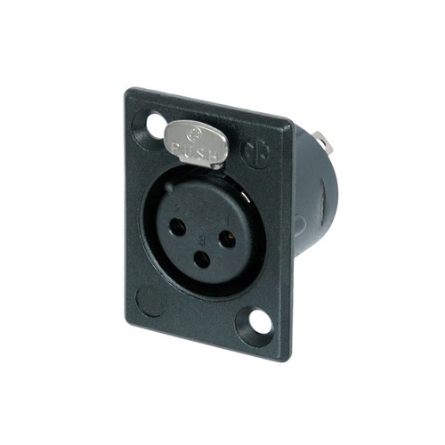 Разъем Neutrik NC3FP-BAG-1 артикул 283583Si-1