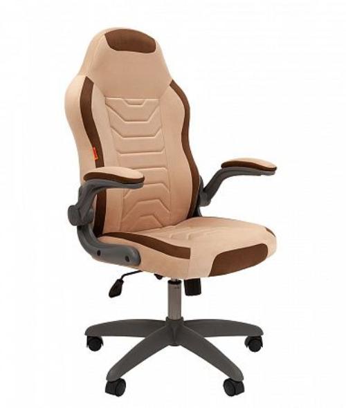 Кресло игровое Chairman game 50 00-07083618 Beige/Brown артикул 269975Si-1