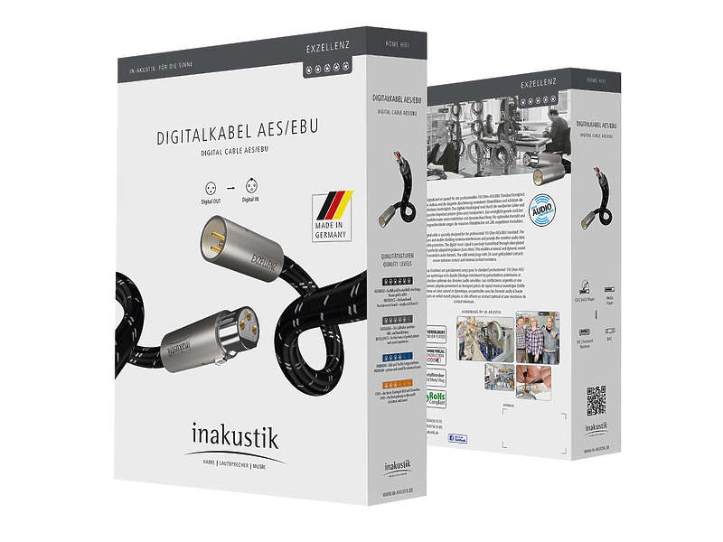 Кабель межблочный аудио In-Akustik Exzellenz Digital Cable AES\EBU 1.5m #006051015 артикул 150499Si-1 фото 3