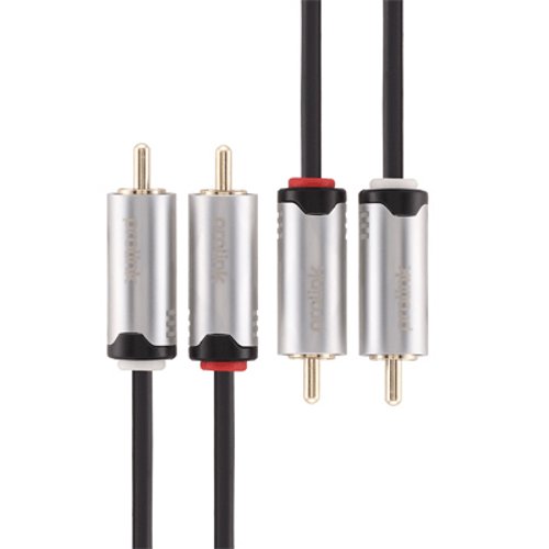 Prolink HMC101-0300 (Кабель 2RCA - 2RCA (M-M), стерео-аудио, цинковый сплав, золото, 3м.) артикул 119528Si-1
