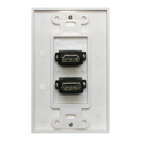 HDMI розетка Dr.HD 2xHDMI прямоугольная артикул 110910Si-1 фото 3