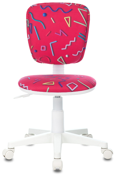 Кресло Бюрократ CH-W204NX/STICK-PK (Children chair CH-W204NX crimson Sticks 05 cross plastic plastik белый) артикул 263261Si-1 фото 3
