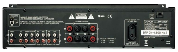 Усилитель мощности Denon DN-A100PE2 артикул 126068Si-1 фото 3