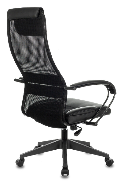 Кресло Бюрократ CH-608/BLACK (Office chair CH-608 black TW-01 seatblack TW-11 eco.leather/gauze headrest cross plastic) артикул 263309Si-1 фото 5