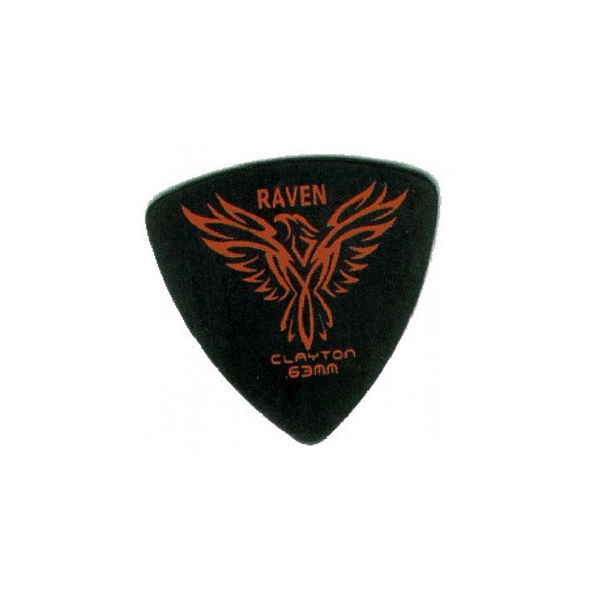 Медиаторы CLAYTON BRT63/12 - 0.63 mm BLACK RAVEN широкие 12 шт артикул 290678Si-1