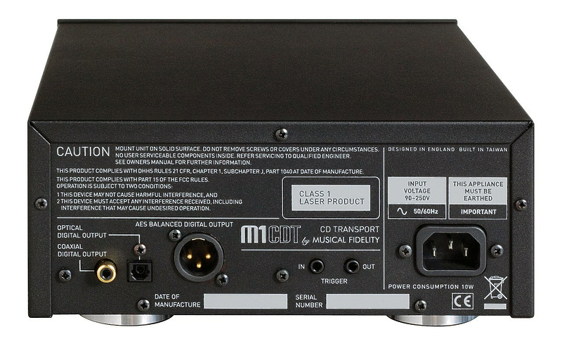 CD проигрыватель Musical Fidelity M1CDT black артикул 389314FV-1 фото 5