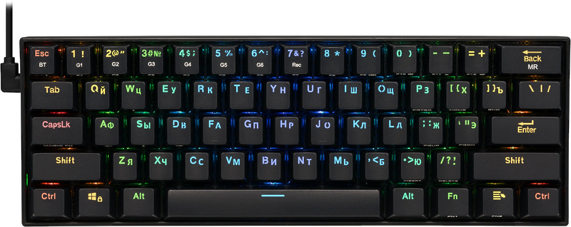 Игровая беспроводная клавиатура Redragon DRACONIC черная артикул 324018Si-1