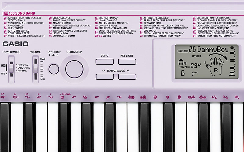 Клавишный инструмент Casio LK-127 артикул 148805Si-1 фото 5