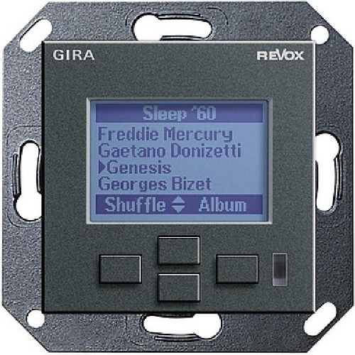 Настенная панель управления Revox M217 display GIRA System 55 (антрацит) артикул 104159FV-1