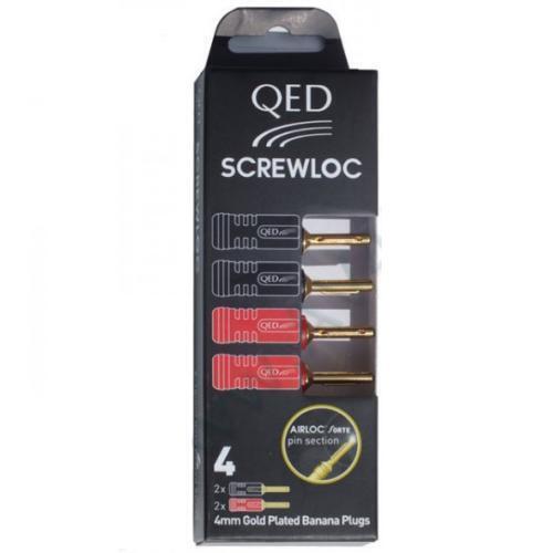 Разъем QED 1880 Screwloc ABS 4mm Banana (4 шт.) артикул 110338Si-1