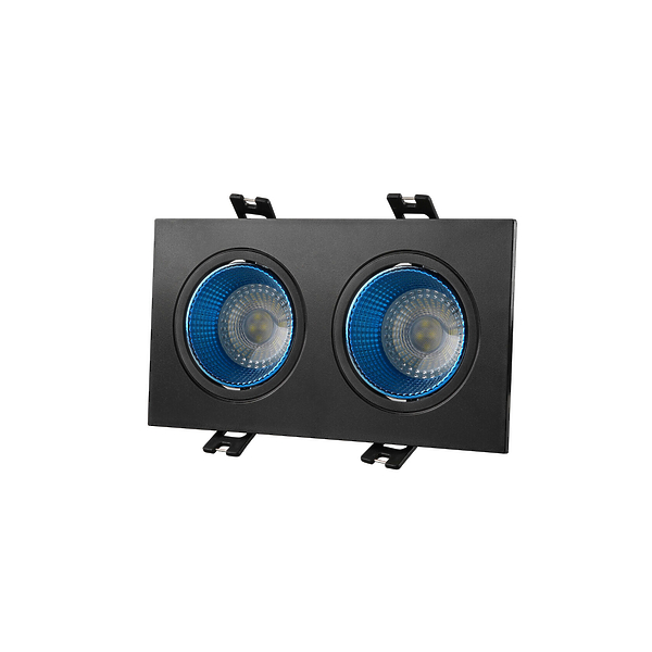 Светильник встраиваемый Denkirs DK3072-BK+CY (Black Blue) артикул 270636Si-1