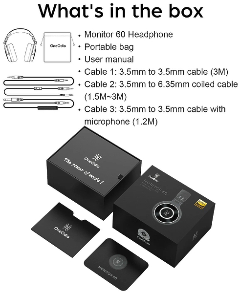OneOdio Monitor 60 артикул 299125Si-1 фото 3