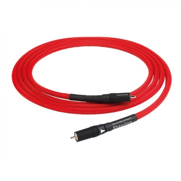 Кабель межблочный аудио Chord Company Shawline Subwoofer RCA 5m артикул 240313Si-1