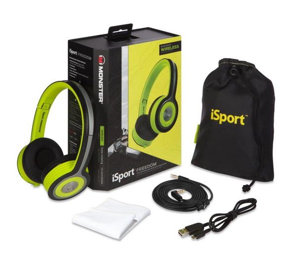 Наушники Monster iSport Freedom Wireless Bluetooth On-Ear Green (128939-00) артикул 114379Si-1 фото 4