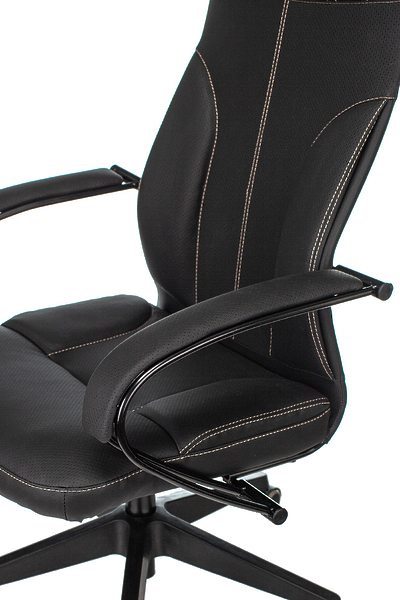 Кресло Бюрократ CH-608/ECO/BLACK (Office chair CH-608/ECO black eco.leather cross plastic) артикул 263392Si-1 фото 9