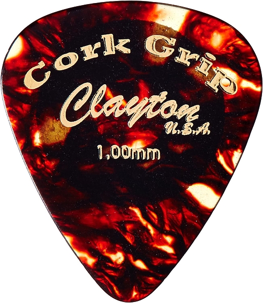 Медиаторы CLAYTON CG100 - 1.00 mm CORK GRIP стандартные 36 шт артикул 290704Si-1