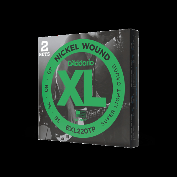 Струны для бас-гитары D'Addario EXL220TP (2 компл) артикул 327822Si-1 в интернет-магазине «HiFiRussia»