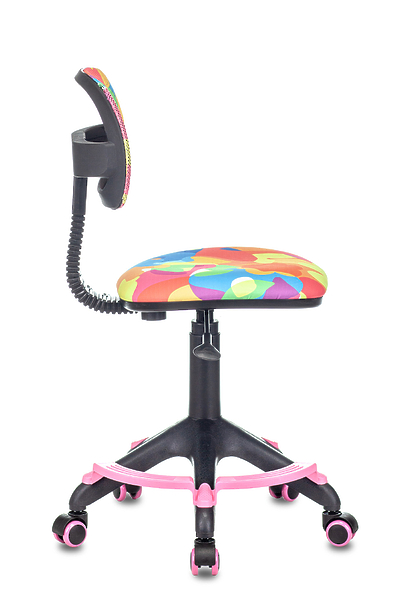 Кресло Бюрократ CH-299-F/ABSTRACT (Children chair CH-299-F multicolor абстракция mesh/fabric cross plastic footrest) артикул 263431Si-1 фото 4