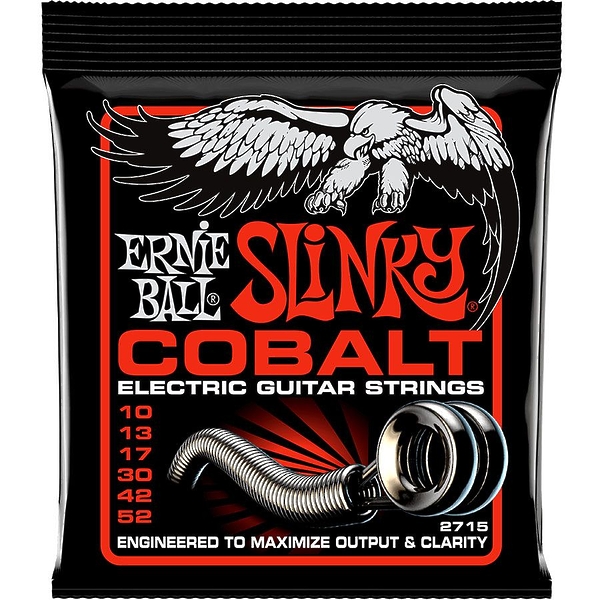 Струны для гитары Ernie Ball 2715 Cobalt Electric Skinny Top Heavy Bottom Slinky 10-52 артикул 280589Si-1