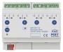 Универсальный диммер MDT technologies AKD-0401.02 KNX, 4х канальный, нагрузка 2-250 Вт/ВА, выход 230В, измерение активной мощности в каждом канале, поддержка CFL и LED, ручное управление, на DIN рейку, 8TE. артикул 206258Si-1