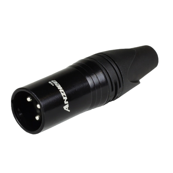 3 – х контактный кабельный разъем типа XLR папа Anzhee XLR-M Black артикул 220167Si-1