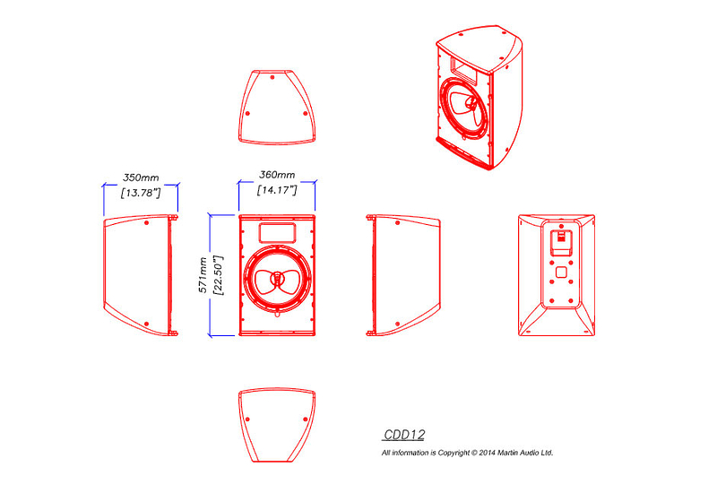 Акустическая система MARTIN AUDIO CDD12W-WR артикул 150617Si-1 фото 4