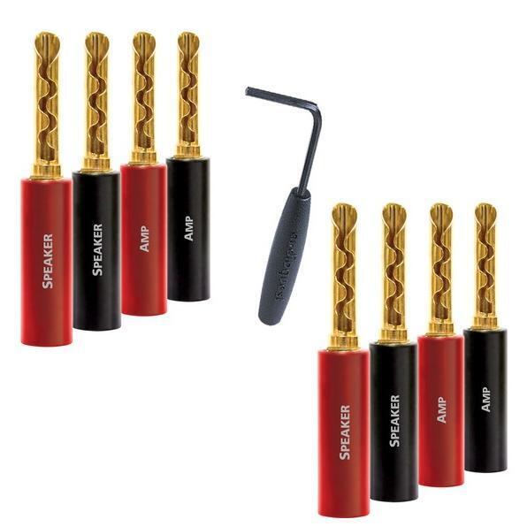 Разъемы AudioQuest SureGrip 100 - BFA GOLD (8 шт, BANANA) артикул 168323Si-1