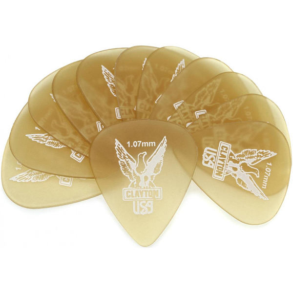Медиаторы CLAYTON US107 - 1.07 mm ULTEM gold стандартные 48 шт артикул 290759Si-1