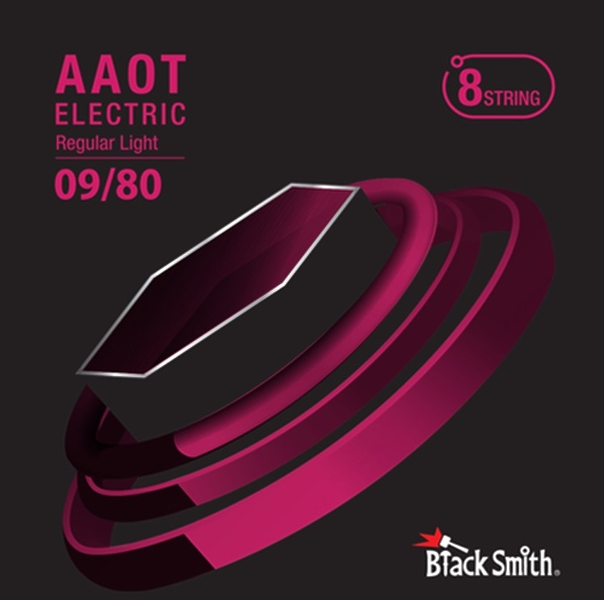 Струны для 8 струнной электрогитары BlackSmith AAOT Electric Regular Light 09/80 артикул 307586Si-1