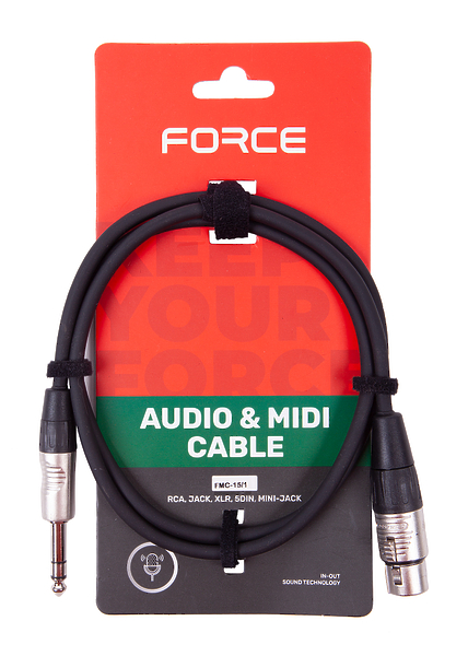 Кабель микрофонный / коммутационный FORCE FMC-15/1 артикул 265693Si-1