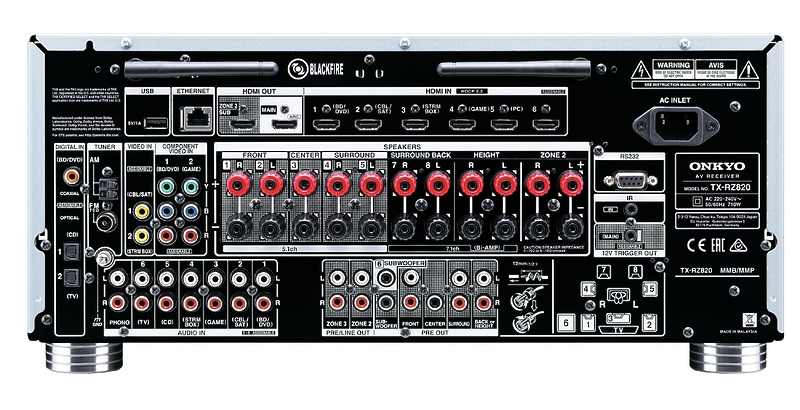 AV ресивер Onkyo TX-RZ820 black артикул 162894Si-1 фото 8