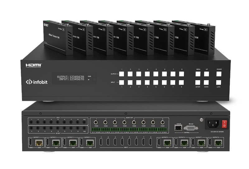 Матричный коммутатор Infobit iMatrix H88H150 артикул 298566Si-1