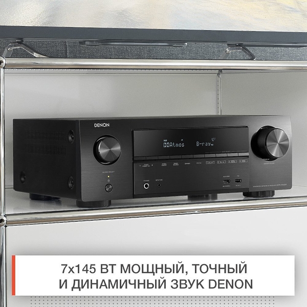 AV ресивер Denon AVR-X1600H black артикул 196143Si-1 фото 11