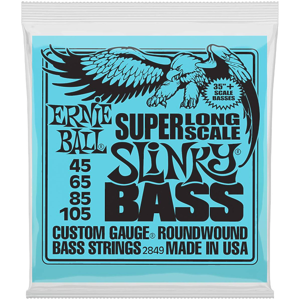 Струны для бас-гитары Ernie Ball 2849 Nickel Wound Long Scale Slinky артикул 291173Si-1