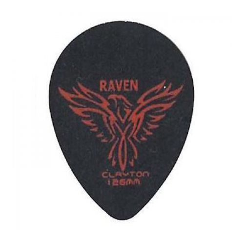 Медиаторы CLAYTON BST126/12 - 1.26 mm BLACK RAVEN уменьшенный 12 шт артикул 290689Si-1