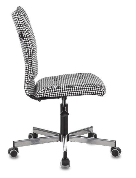 Кресло Бюрократ CH-330M/GF (Office chair CH-330M black/white Morris гусин.лапка cross metal) артикул 263400Si-1 фото 4