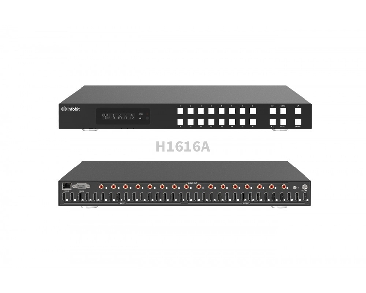 Матричный коммутатор Infobit iMatrix H1616A артикул 298569Si-1