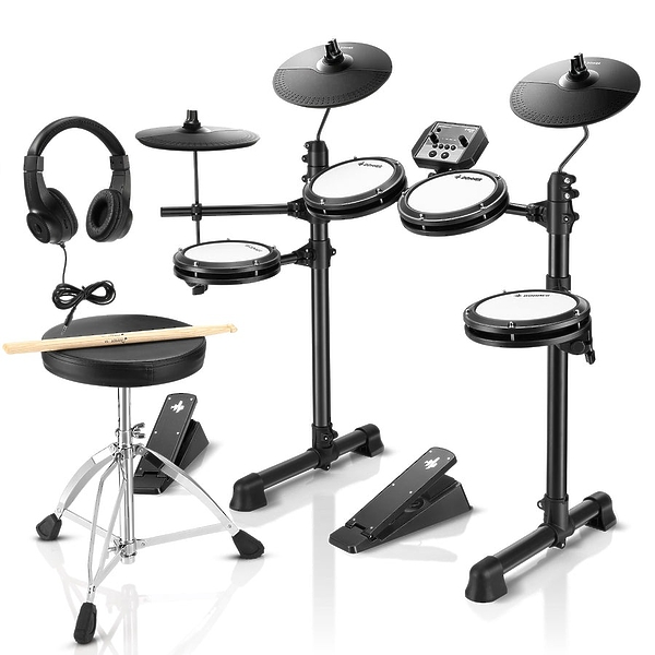 Электронная ударная установка Donner DED-80 5 Drums 3 Cymbals (в комплекте аксессуары) артикул 306055Si-1