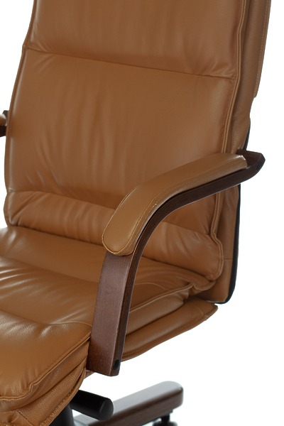 Кресло Бюрократ T-9927WALNUT/MUSTARD (Office chair T-9927WALNUT mustard leather cross metal/wood) артикул 263479Si-1 фото 12