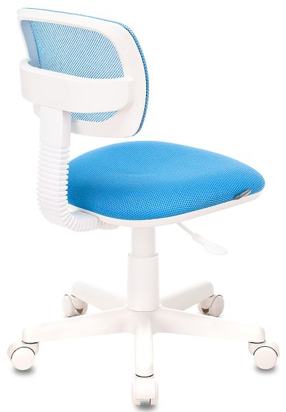 Кресло Бюрократ CH-W299/LB/TW-55 (Children chair CH-W299 blue TW-31 TW-55 cross plastic plastik белый) артикул 263248Si-1 фото 5